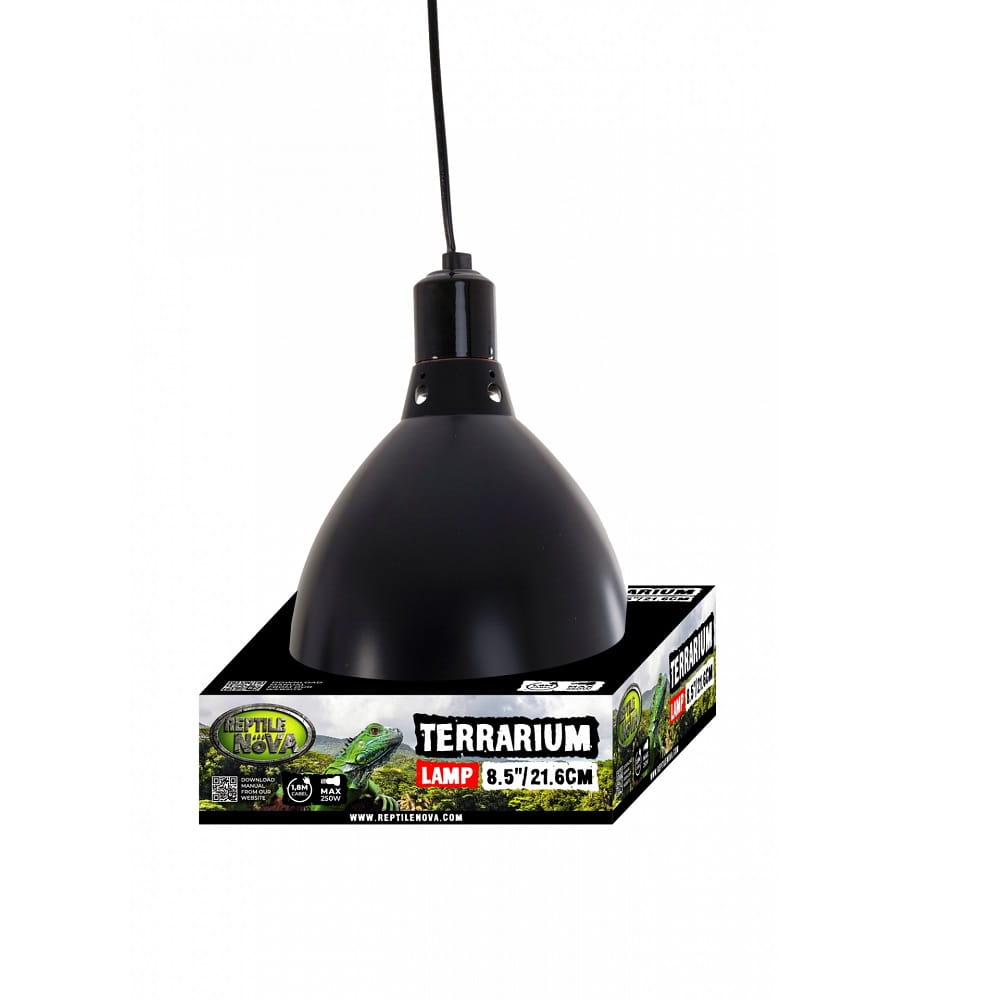 Lampa z Oprawką Ceramiczną 250W do Terrarium – Klosz Reflektor 21,6cm E27 Reptile Nova.jpg